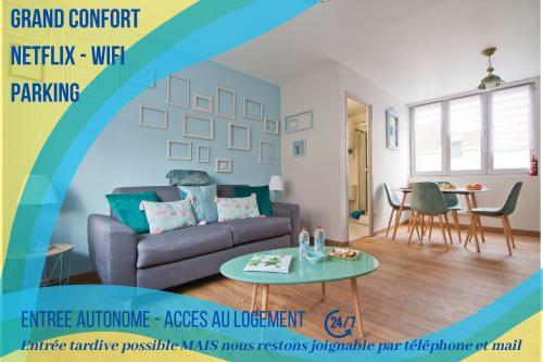 Apartamento Troyes - Le Cadre Vert - Studio - Netflix - Parking