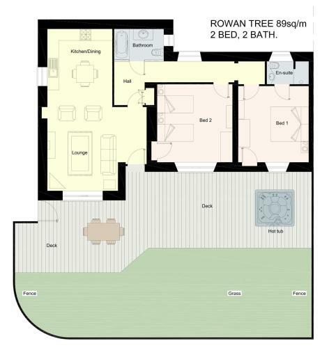 Rowan Tree Cottage With Hot Tub Near Cupar Fife