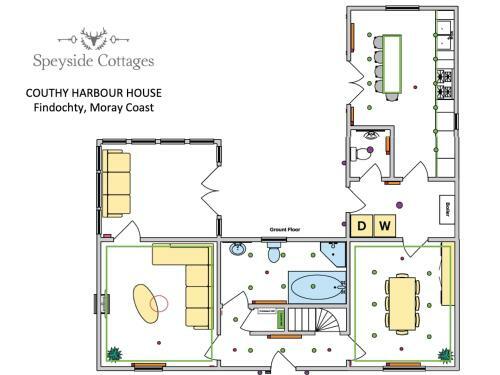 Couthy Harbour House, Findochty, Moray