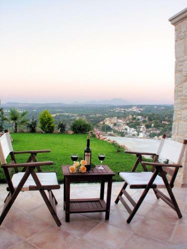 Exclusive Crete Villa Hill Top Villa Private Pool Stunning Views 3 Bdr Rethymno