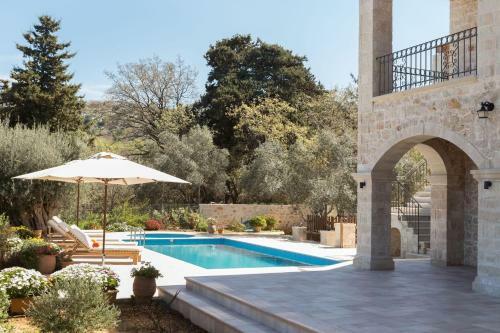 Luxury Crete Villa Villa Melpomeni Private Pool Private Playground 5 Bdr Rethymno