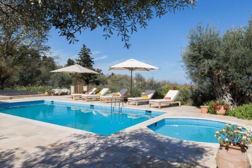 Luxury Crete Villa Villa Melpomeni Private Pool Private Playground 5 Bdr Rethymno
