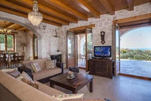 Luxury Crete Villa Villa Melpomeni Private Pool Private Playground 5 Bdr Rethymno
