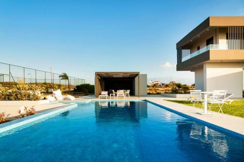 Stavros Villa Sleeps 10 With Pool Air Con And Wifi