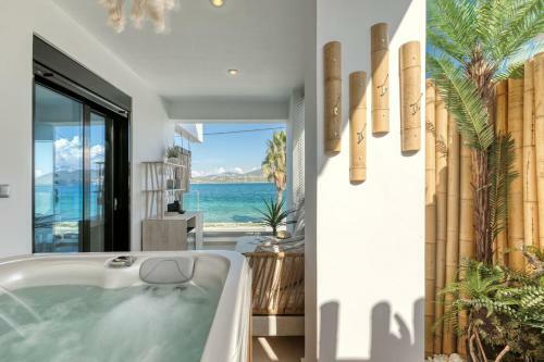 Prestige Lefkada Villa Private Pool Outdoor Jacuzzi Sea View Vasilikis