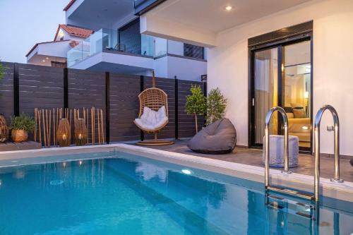 Exclusive Lefkada Villa Private Pool Outdoor Jacuzzi Sea View Vasilikis
