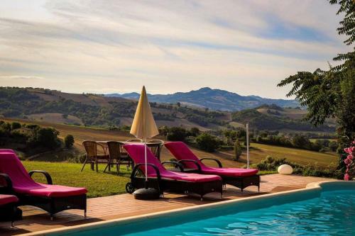 Villa Palazzo Nolfi Pool And Panoramic View