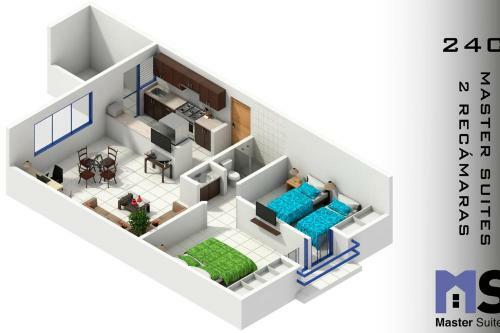 Apartamento Suite Comfort Ideal Alberca Av Bernardo Quintana 24c