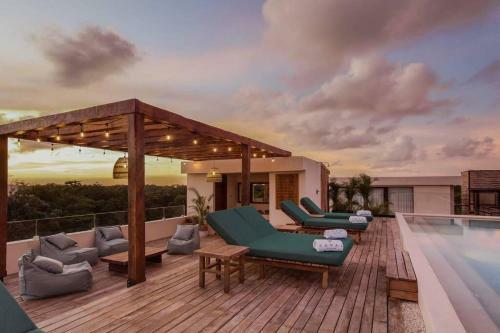 Apartamento Brand New ? Copal Tulum 2 Br Jungle Terrace