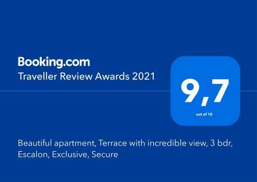 Beautiful Apartment, Terrace With Incredible View, 3 Bdr, Escalon, Exclusive, Secure