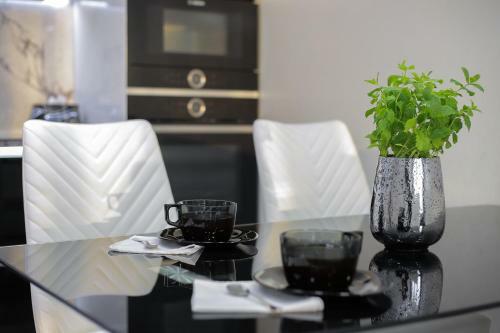 Black&white Apartment In Smart Plaza