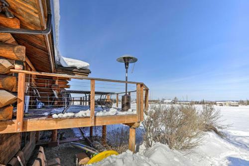 Genuine Log Cabin With Waterfront Deck And Views!