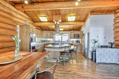 Genuine Log Cabin With Waterfront Deck And Views!