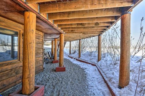 Genuine Log Cabin With Waterfront Deck And Views!