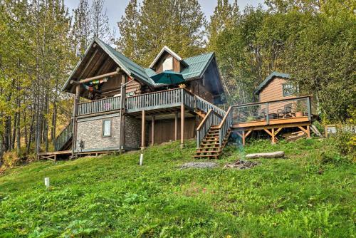 Heavenly Homer Log Cabin With Ocean And Mtn Views!