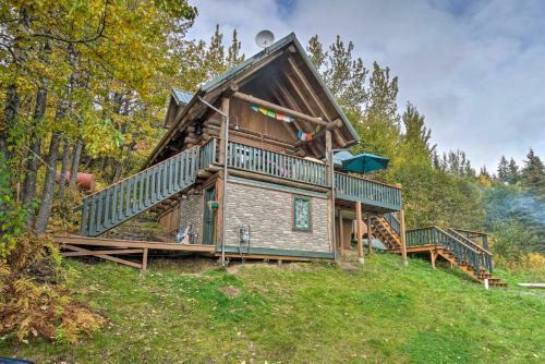 Heavenly Homer Log Cabin With Ocean And Mtn Views!