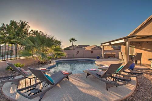 Updated San Tan Valley Escape With Backyard Oasis!