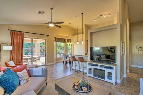 Modern Resort-style Home With Fire Pit And Yard