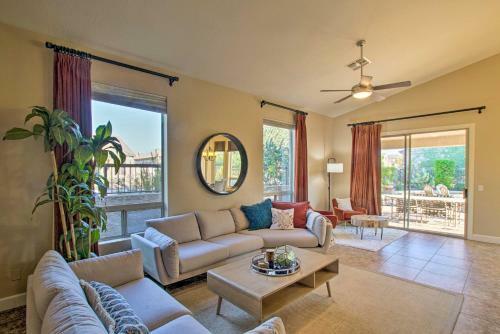 Modern Resort-style Home With Fire Pit And Yard