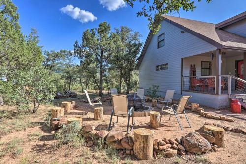 Modern Strawberry Cabin With Hammock And Fire Pit