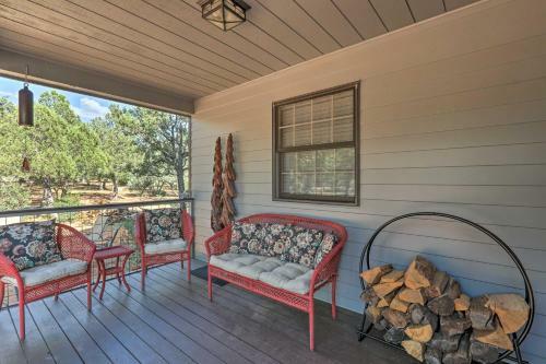 Modern Strawberry Cabin With Hammock And Fire Pit