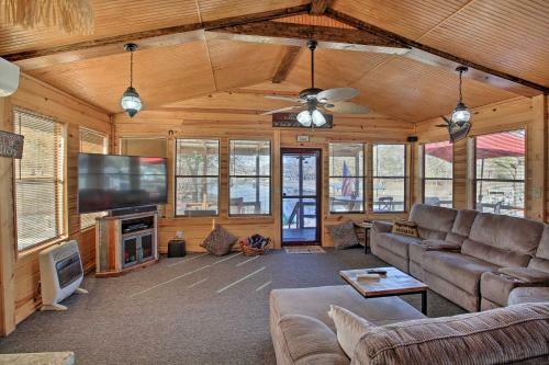 Waterfront Lake Hamilton House With Boat Dock!