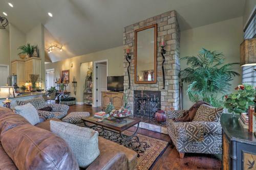 New! Riverfront Mountain Home W/ Spacious Deck!
