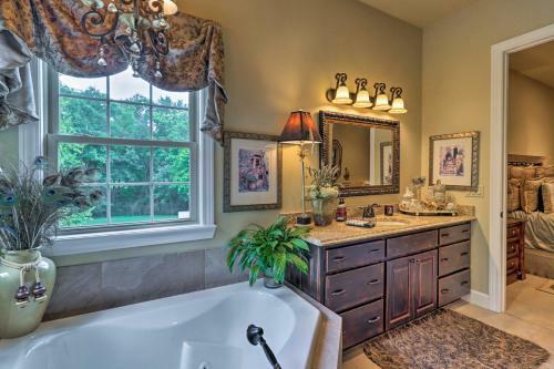 New! Riverfront Mountain Home W/ Spacious Deck!
