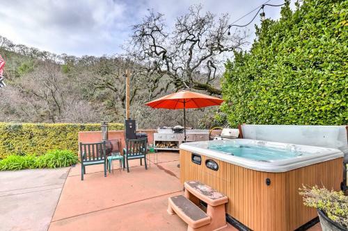 Wine Country Retreat At Private Creekside House!