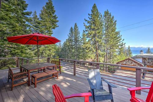 Tahoe City House Modern A-frame With Large Deck!