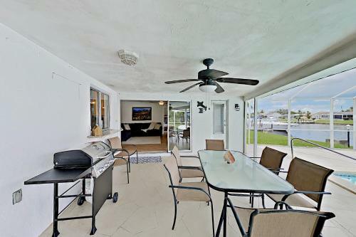 Canal-front Getaway With Heated Pool & Dock Home