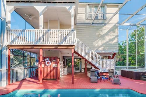 Manatee Haven - Upscale Beach View Home With Screened-in Pool, Spa And Elevator!