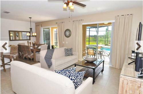 Beautiful 6 Bedroom 5 Bath Pool Home In Gated Resort