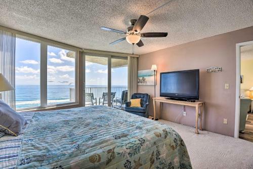 Apartamento Beachfront Condo, Walk To Pier And Dining!