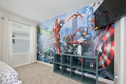 Villa 6 Bedroom, 4 Suites, 5 Minutes From Disney Parks