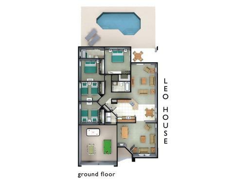 Spacious Villa With Private Pool - No Carpet - Disney Area