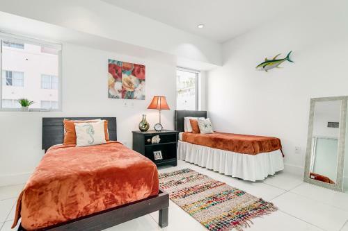 Apartamento 2bedroom 2bath With Private Rooftop&jacuzzi,1block From Beach