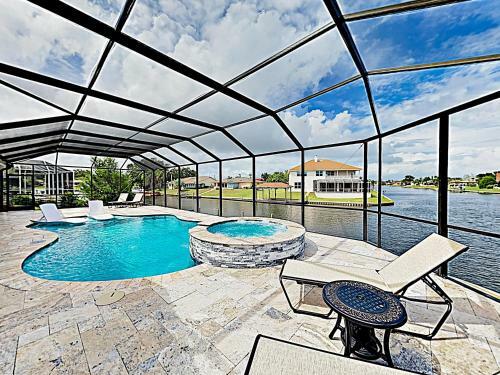 Waterfront Home With Stunning Views, Pool, Boat Dock Home