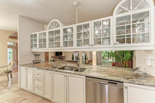 Gated Waterfront Estate With Private Pool & Dock Home