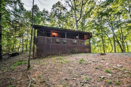 Private Ellijay Cabin With Deck, Fire Pit And Amenities