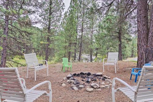 Garden Valley Cabin With Fire Pit And River View!