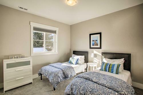 Custom Modern Retreat About 1 Mile To Downtown And Lake!