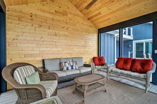 Peaceful Lake Mich Retreat With Private Waterfront!