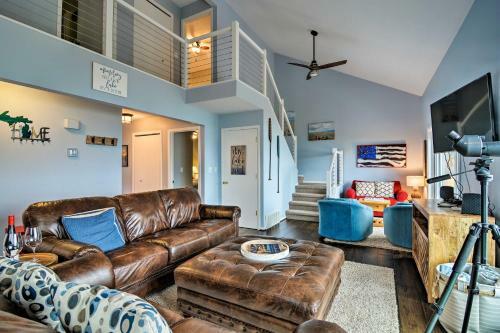 Peaceful Lake Mich Retreat With Private Waterfront!