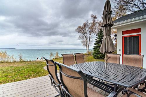 Peaceful Lake Mich Retreat With Private Waterfront!