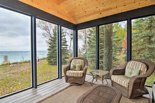 Peaceful Lake Mich Retreat With Private Waterfront!