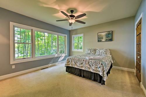 Lakefront Gobles Home With Private Dock And Boats!