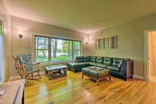 Lakefront Gobles Home With Private Dock And Boats!