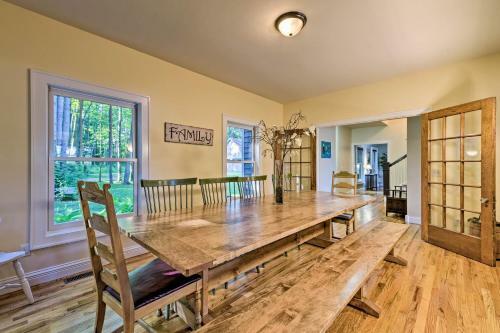 Lakefront Gobles Home With Private Dock And Boats!