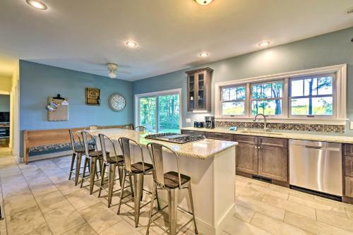 Lakefront Gobles Home With Private Dock And Boats!
